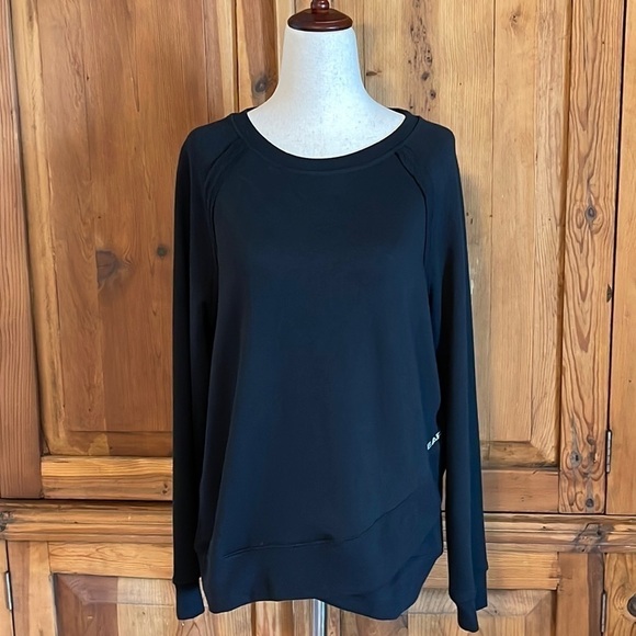 LA GEAR BLACK Cotton Blend Crew Neck Sweatshirt Sz. MD. - Picture 1 of 17